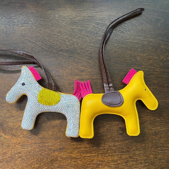 Crystal Pony Bag Charm- yellow - Picture 2 of 4